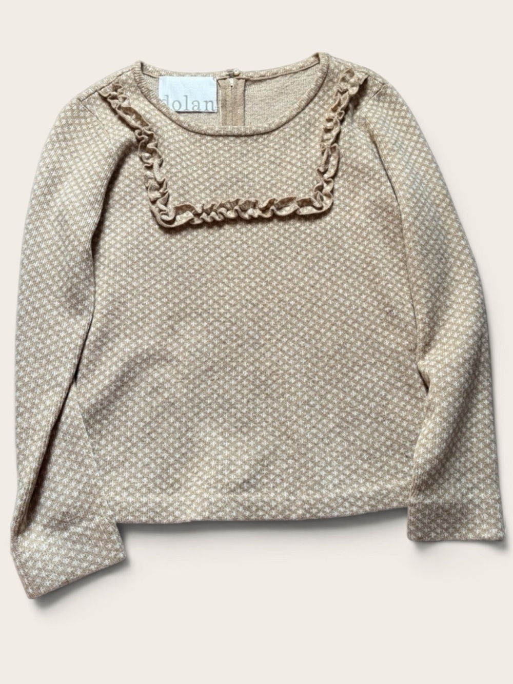 Dolan 100% Lambswool Ruffle Neck Sweater